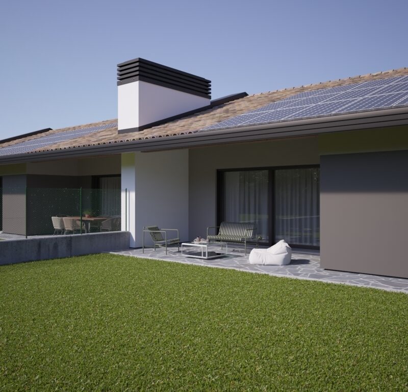 Gonars -Villa bifamiliare su unico piano - full optional